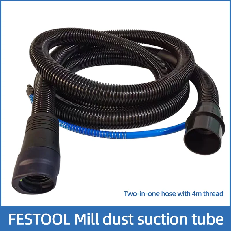 Used For Festool Pneumatic Sander Hose 4 M Eters Long Two-in-one Dust Suction Pipe Sandpaper Machine Dust Bucket Accessories