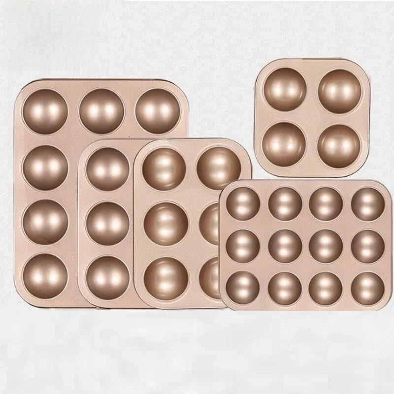 

Non-Stick round Cake Mold Bread Ball Shaped Mould Cooking Kitchen Tools Baking DIY Utensils Half-Ball Linked Meat Loaf Mold