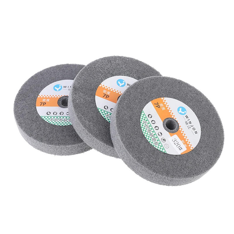 Stainless Steel Polishing Buffing Wheel Bench Grinder Abrasive Wheel For Polishing Grinding Hardware Wood Circuit Board 150*25mm