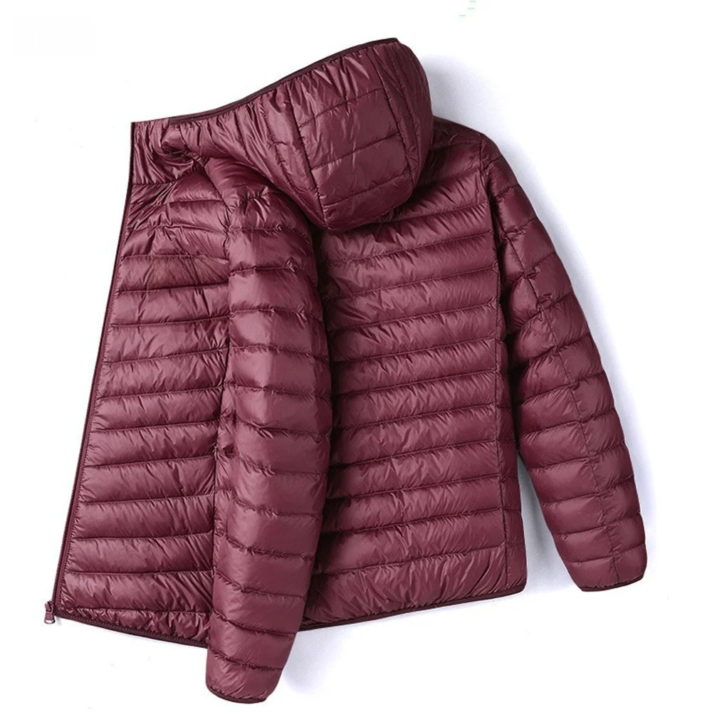 جديد 2024 سترة رجالية عصرية بقلنسوة من القطن Jaet سترة مفتوحة غير رسمية من ألياف البوليستر الدافئة معطف شبابي بسحاب