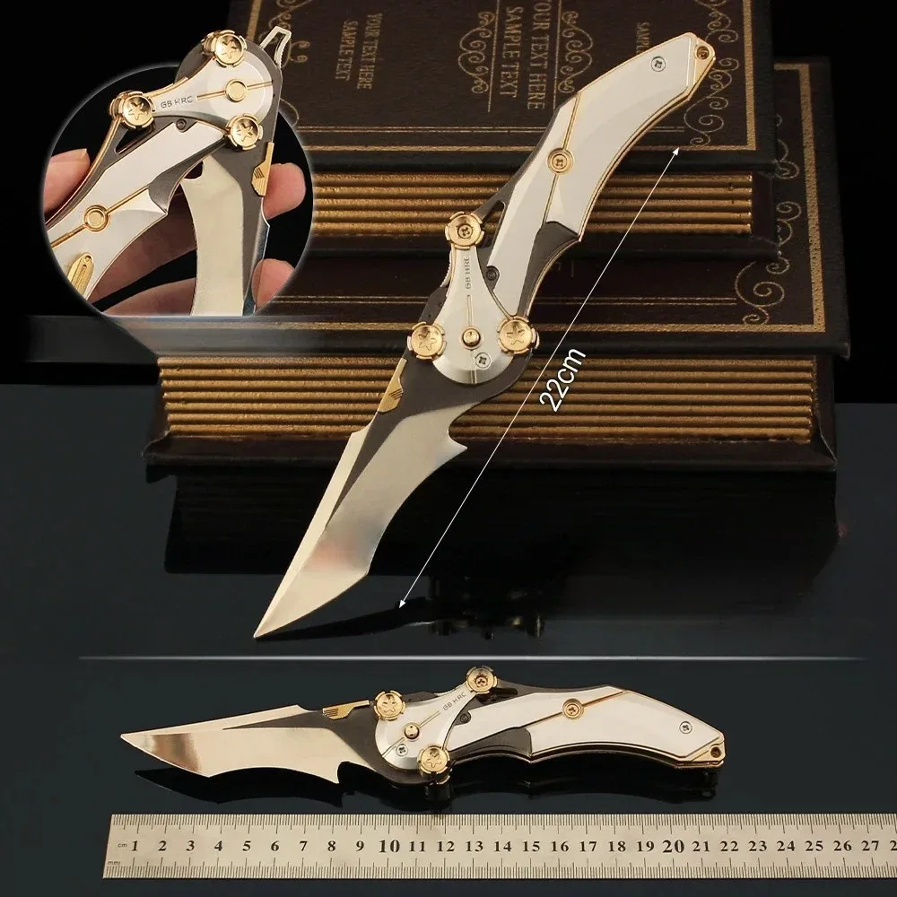 Folding Karambit Trainer | CS:GO Mercy Blade Alloy Replica, Non-Sharp Practice Knife for Collection, Cool Prop Gift view 3