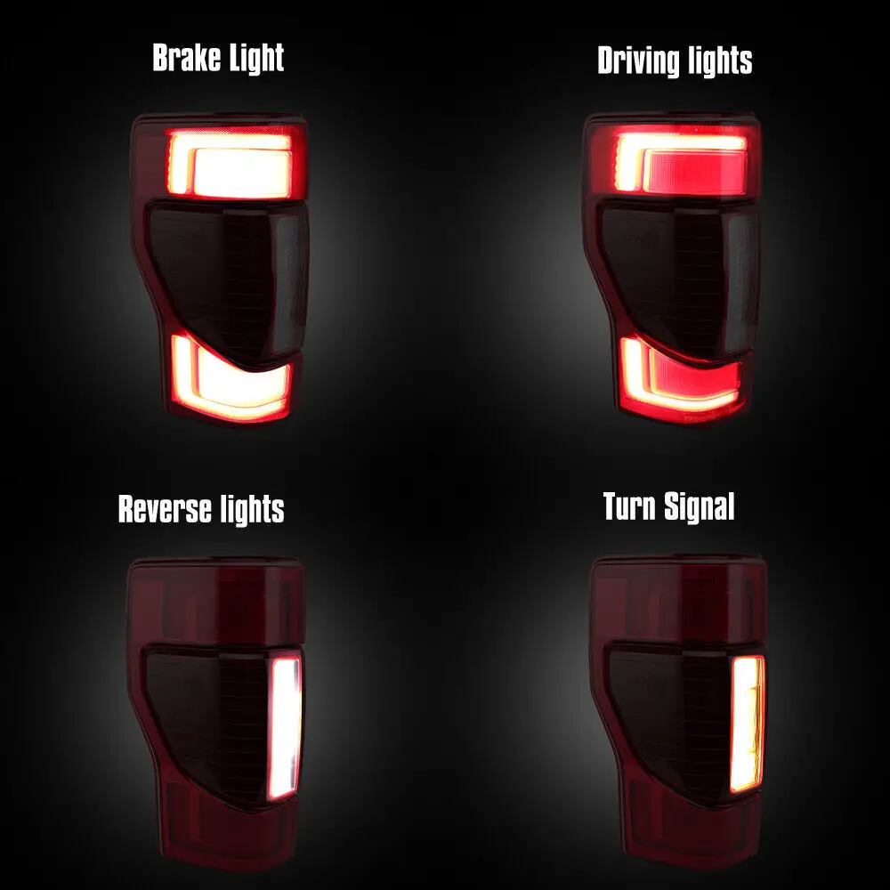 Left Driver LED Tail Light Brake W/Blind Spot For Ford F-250 F-350 2020-2022 view 3