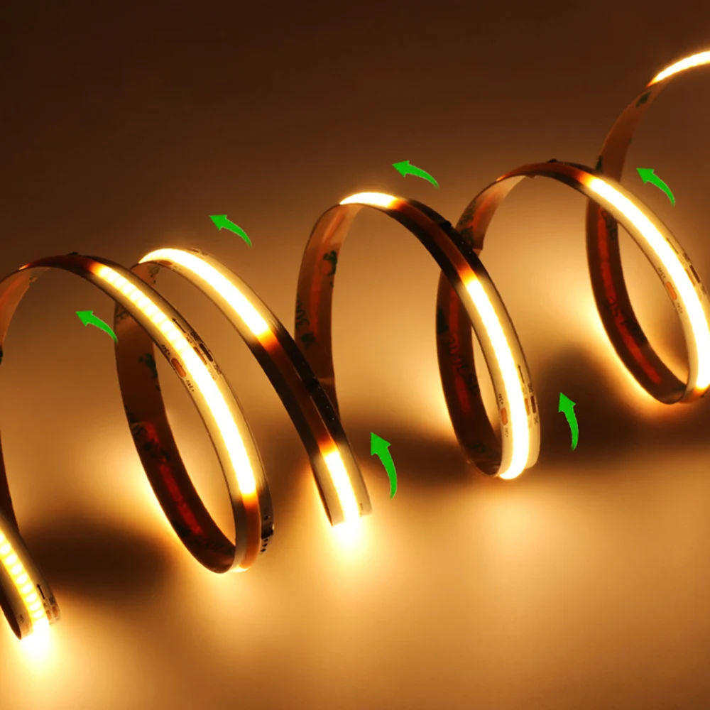 SPI White COB LED Strip Light DC 24V Linear Water Running Tape Light for Home Decor Warm Cooil White