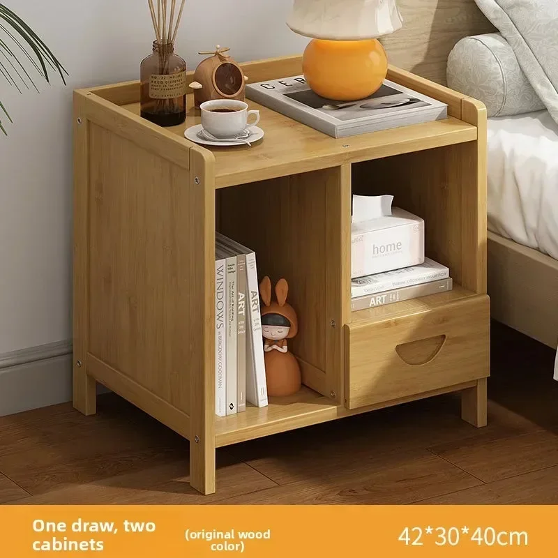 Exquisite Multi-functional Simple bedside table, small rack, multi-functional bedside multi-layer storage locker with pumping