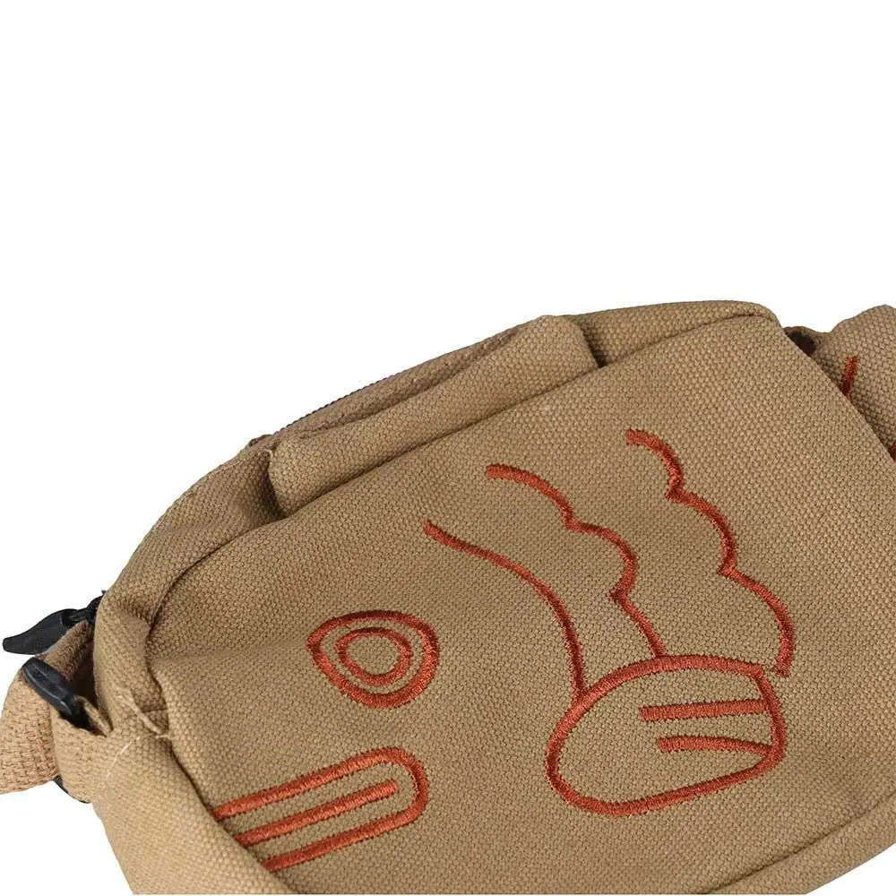 Canvas Taiyaki Crossbody Bag Japanese Style Large Capacity Cartoon Shoulder Bag Messenger Bag Multifunctional Storage Bag