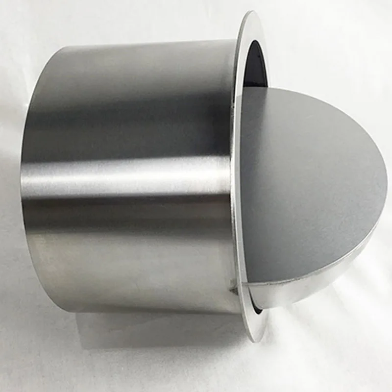 304 Stainless Steel Countertop Trash Can Lid Round Flap Lid Cover for Trash Garbage Can Kitchen Counter Top Bin