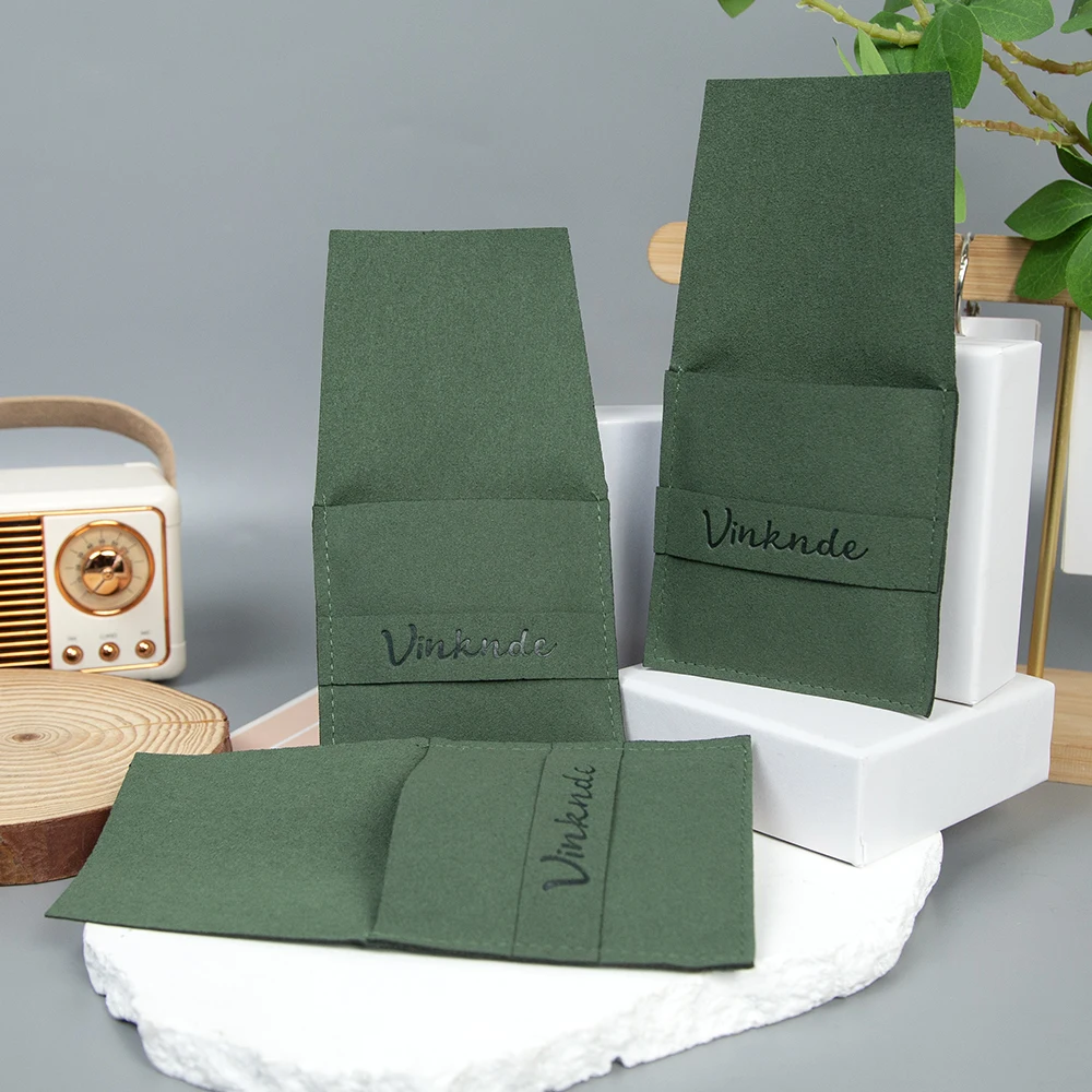 

8x8cm Square Microfiber Velvet Jewelry Storage Bag Custom Logo Vintage Style Gift Packaging for Lipstick Perfume Cosmetic Rings