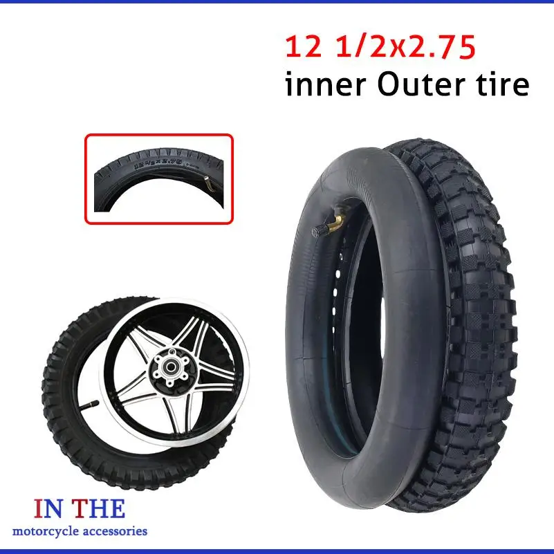 Good quality 12.5x2.75 Tire 12 1/2x2.75 Pneumatic Tire Inner Tube for MX350 MX400 Scooter 49cc Motorcycle Mini Dirt Bike Tire