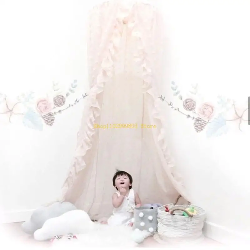 خيمة ناموسية معلقة بستارة شبكية غطاء سرير للأطفال الرضع ضروري للرضع J0MF #3