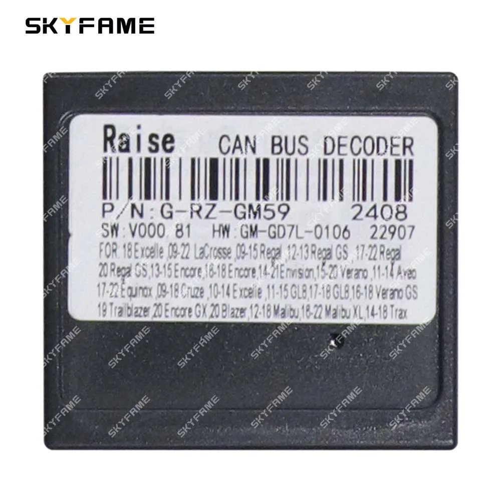 SKYFAME adaptor Harness kabel 16pin mobil dekoder kotak Canbus untuk Chevrolet Malibu XL Buick Regal Opel Karl VinFast Fadil Equinox
