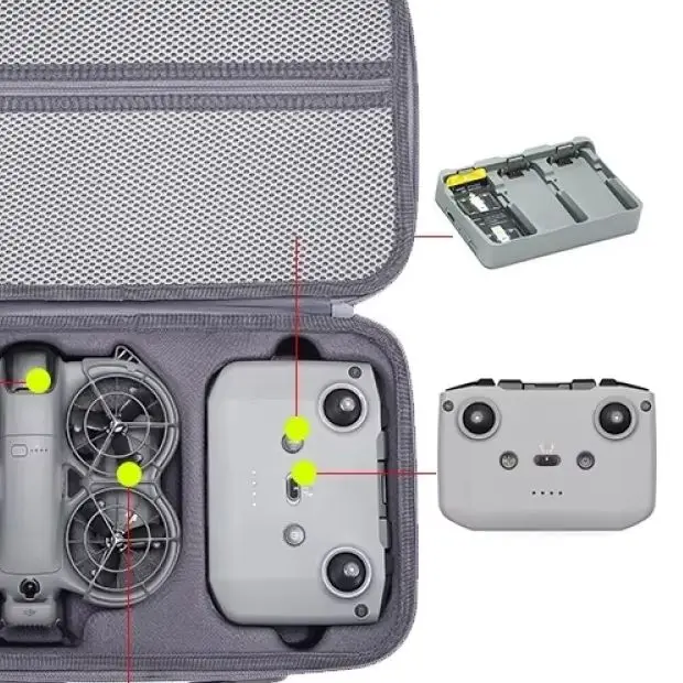 

PU Carry Case for DJI Neo 2 High-Capacity Storage Bag Dustproof Pressure-Resistant Shockproof for neo2 Accessories