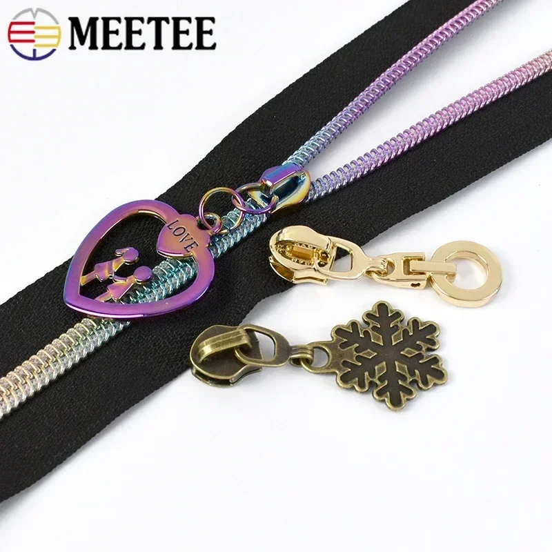 

5# 5/10/20Pcs Zipper Slider for Nylon Zippers Tape Bags Clothes Shoes Decor Zips Pull Head Repair Kits DIY Sewing Accessories