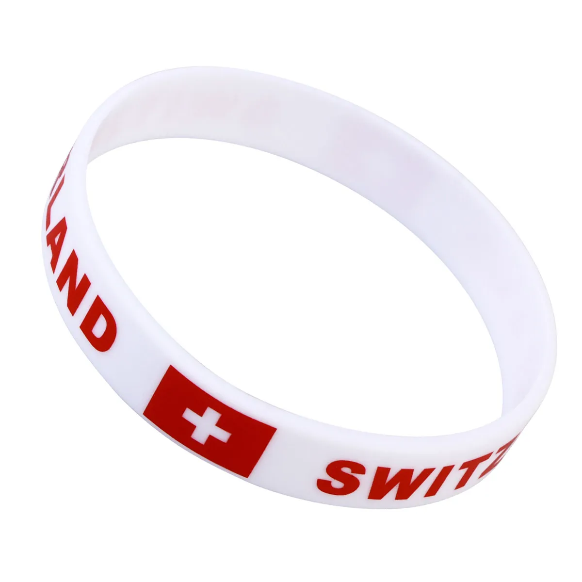 

6Pcs Soft Silicone Wristband Country Flag Design Sports Wrist Band for International Competition Fan Merchandise