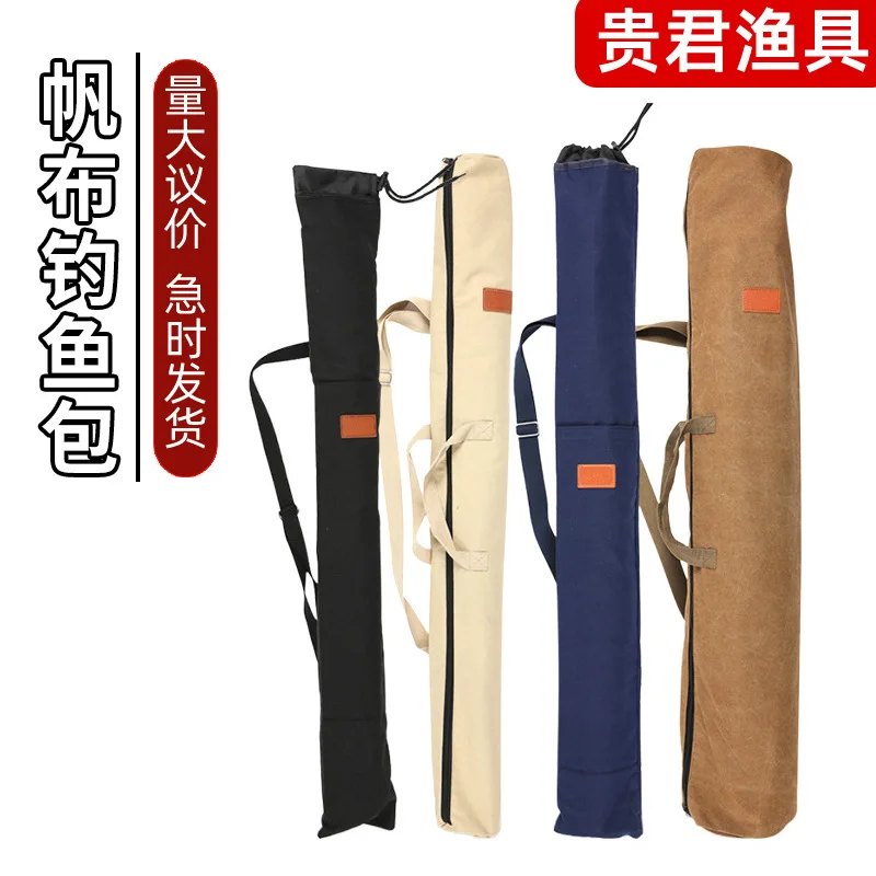 Fishing Rod Umbrella Storage Bag Canvas Construction Tackle Transport Long Carry Case Outdoor Angling