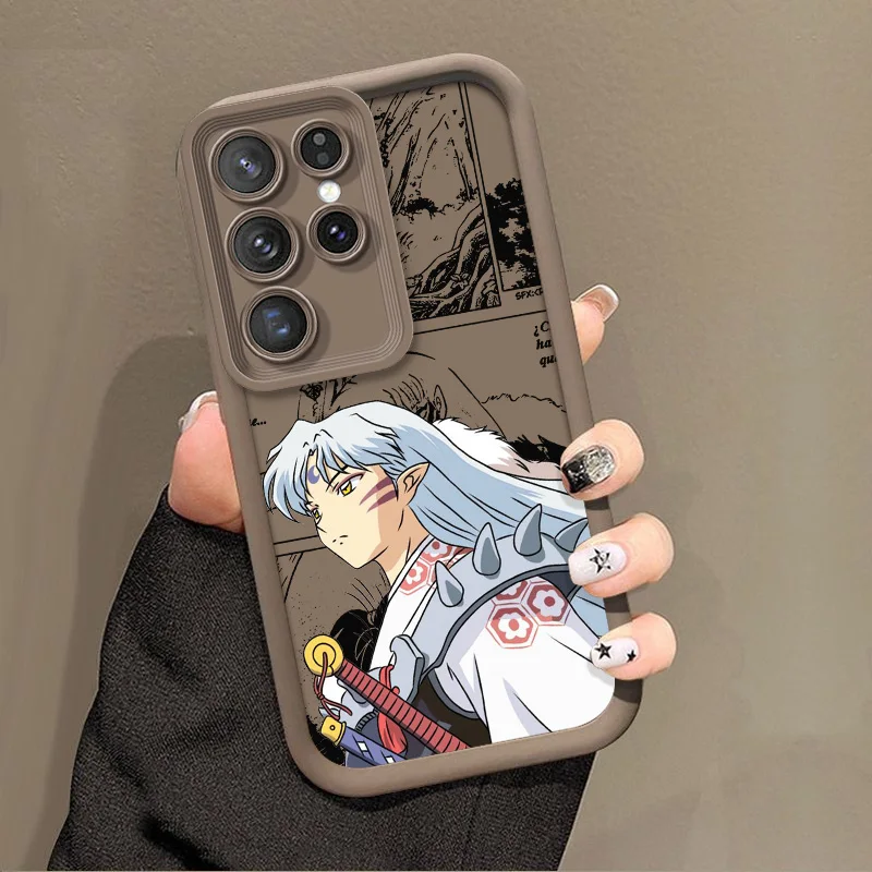 Handsome Inuyasha For Samsung S20 S21 S22 S23 S24 FE Plus Ultra 5G Note 20 Ultra Eyes Ladder Phone Case