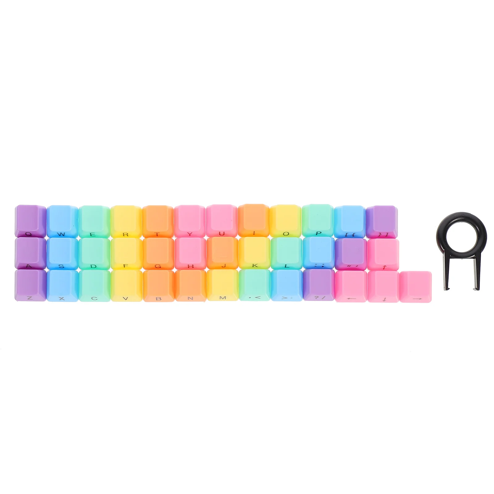 

1 Set Of Mechanical Keyboard Keycaps Colorful Diy Replacement Kit Durable Unique Design For Computer Gaming Keyboard Accessories