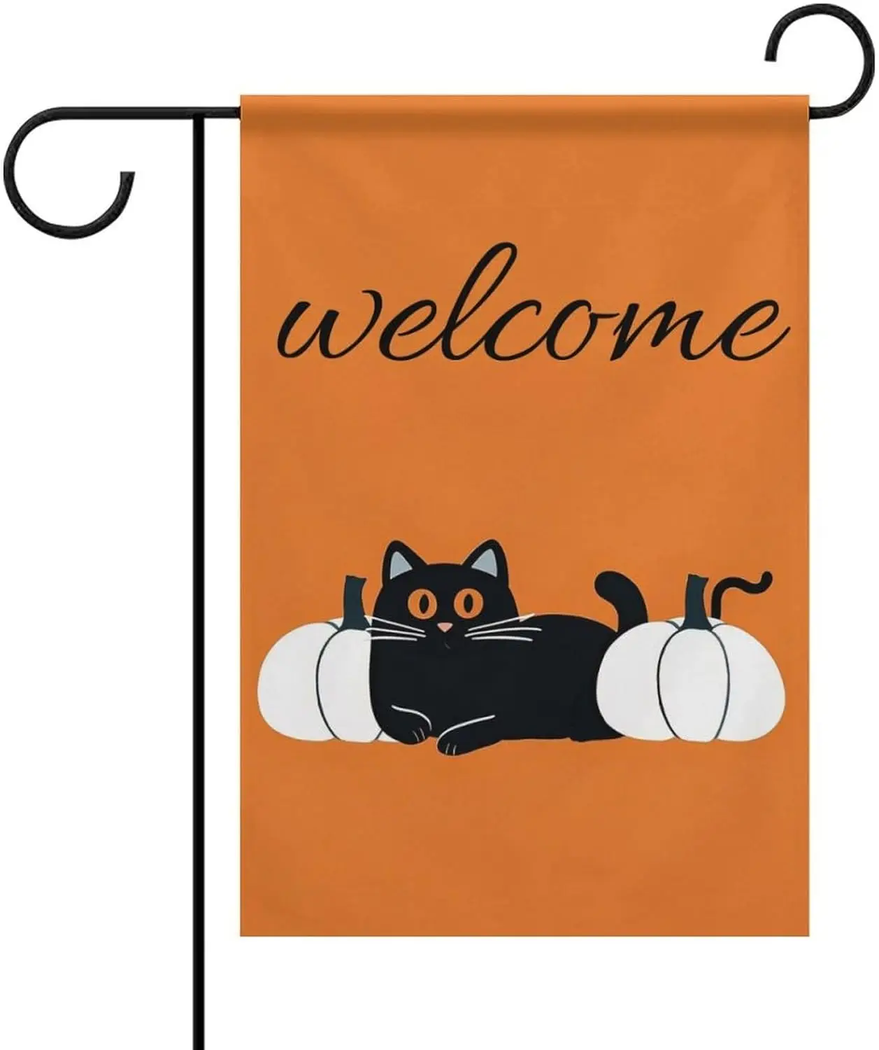 Black Cat Art Garden Flag 12x18 Inch Double Sided Yard Outdoor Flags & Banners for Outside Decor Flags Seasonal Decorati YYN SSL