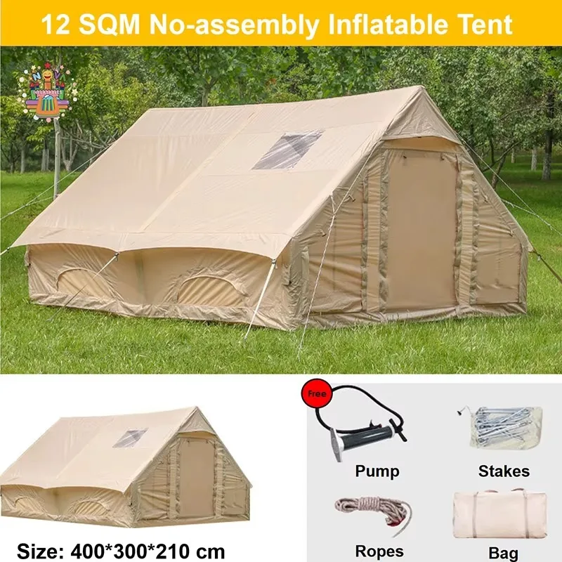 Outdoor Camping Summer Inflatable Tent Oxford 420D One Bedroom Waterproof Quick Automatic Opening Party Tent