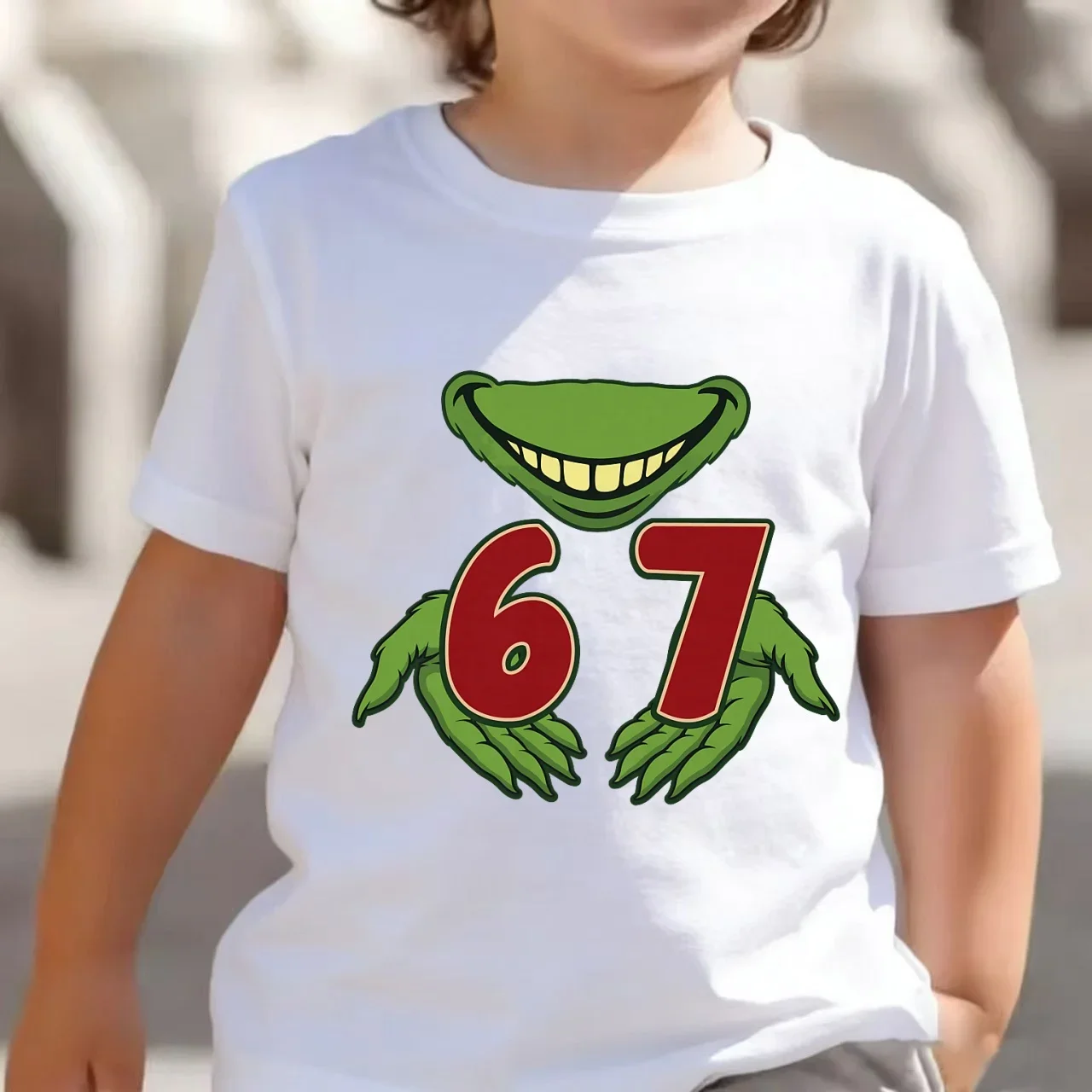

Funny Pattern Printed Digital Pattern Children's T-shirt for Boys and Girls Suitable for Summer Children's Sportswear Sports