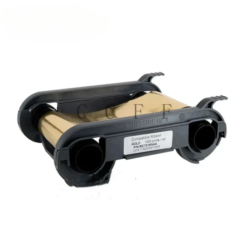 compatible RCT016NAA gold color ribbon 1000prints for primacy duplex zenius id card printer XMSJ TT