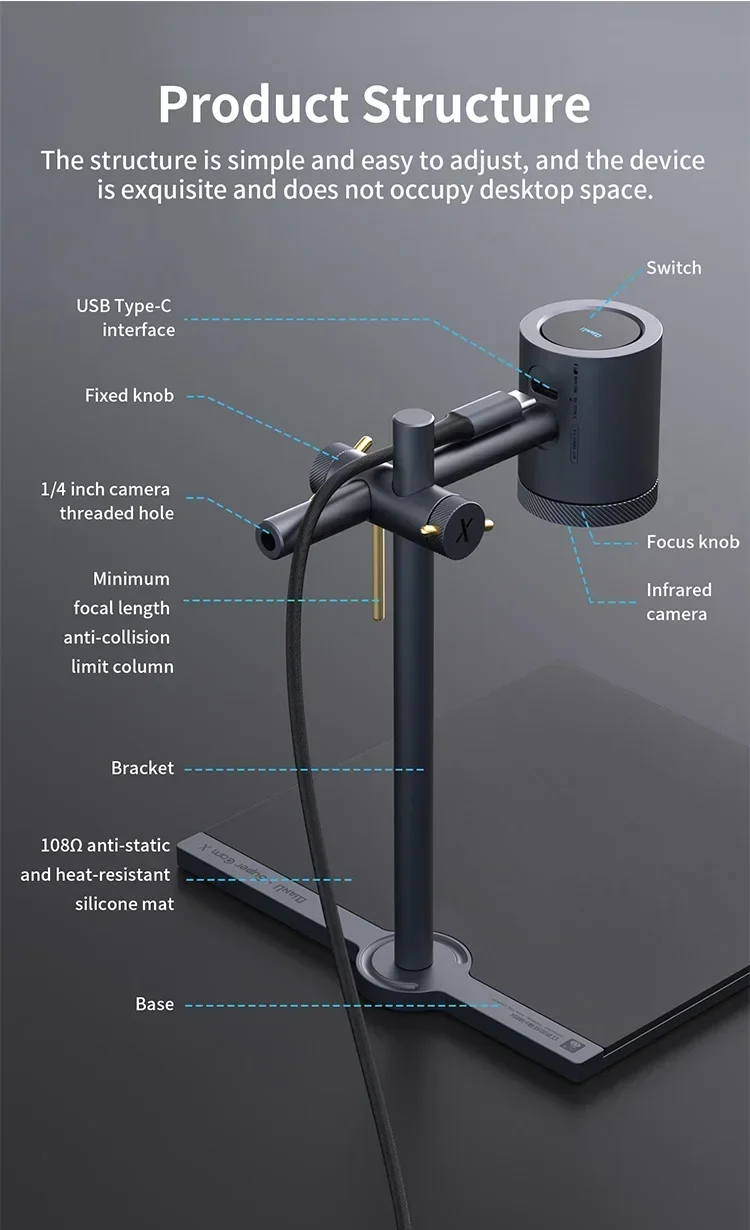 Qianli Kamera termowizyjna 3D Super Cam X Imager Tester zwarć Diagnostyka Płytka PCB Analizator usterek Naprawa Narzędzie wykrywające