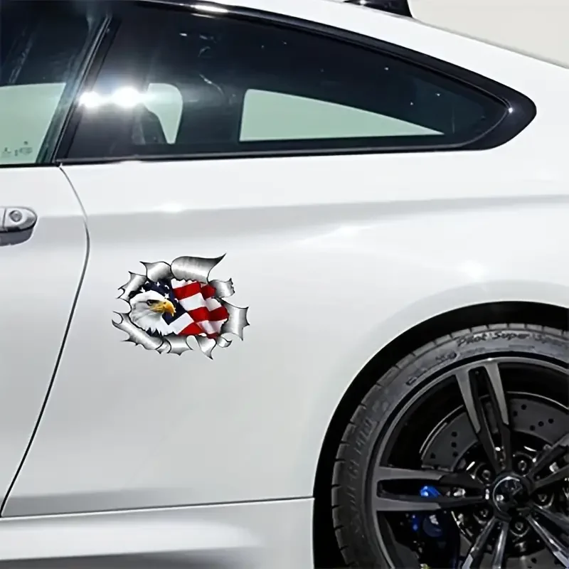 American Flag Eagle Decal Logo Sticker Suitable For Automobiles And Motorcycles Sticker Emblem Automatic Design Car Pattern Amer