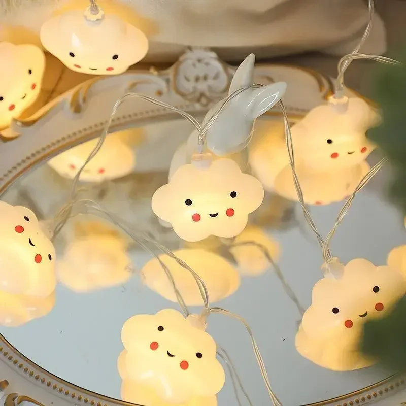 قوس قزح ضوء سلسلة كيتي القط مخلب غرفة ديكور جو Led قطاع أضواء صاروخ رائد فضاء غرفة مصباح ديكور عطلة عيد الميلاد هدية لعبة