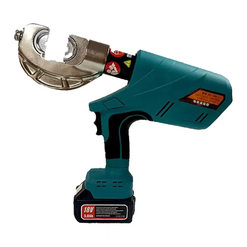 EZ-300C Rechargeable DC 18V Hydraulic Crimping Pliers Copper Nose Cold Pressing Copper Aluminum Terminals Alloy Steel 60KN