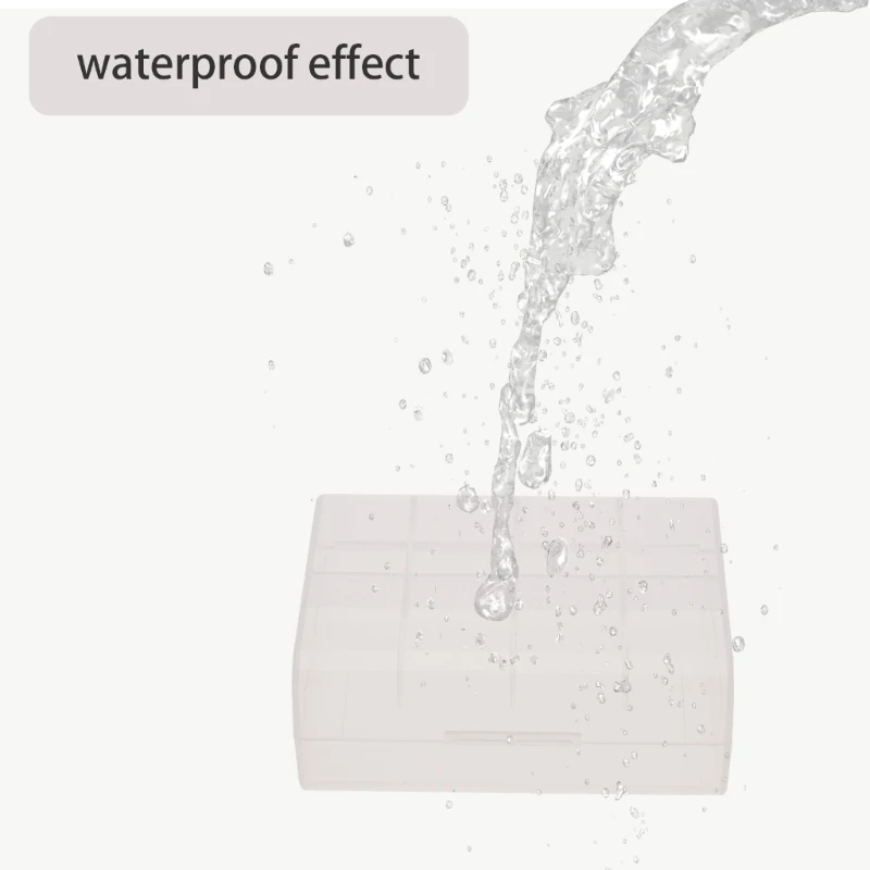 حامل بطارية عملي لحقيبة تخزين بلاستيكية للبطارية 2x26650 سهلة الحمل