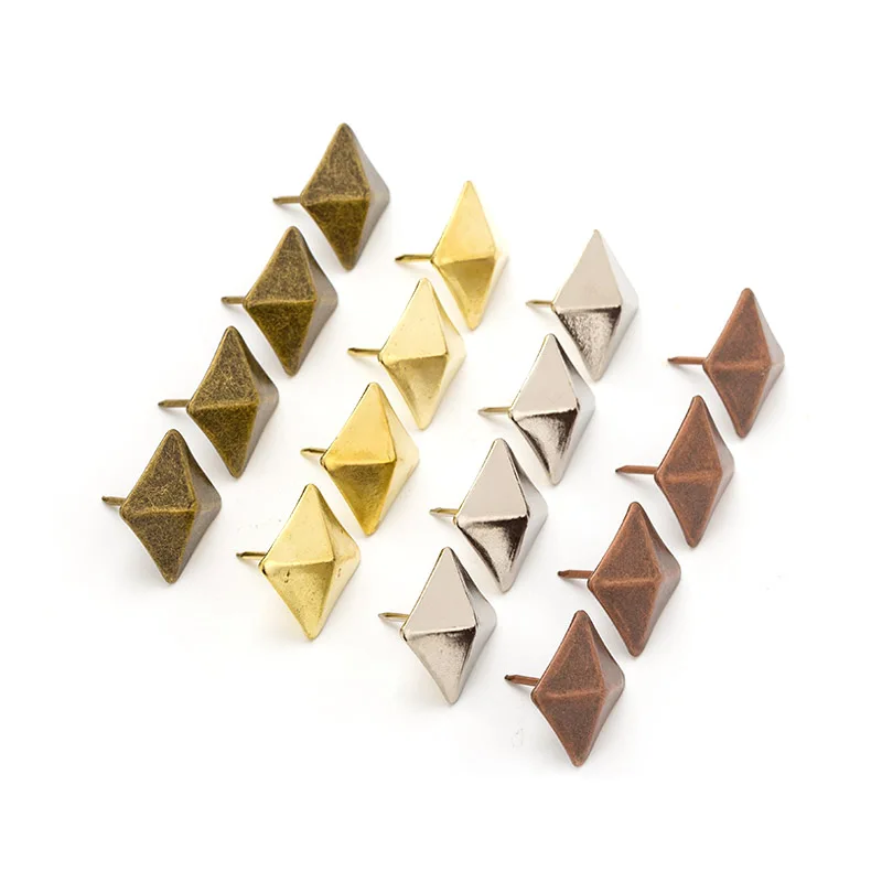 

50Pcs Square Upholstery Nails For Replacement Vintage Furniture Big Head Antique Diamond Round Head Nails Soft Nails For Sofa