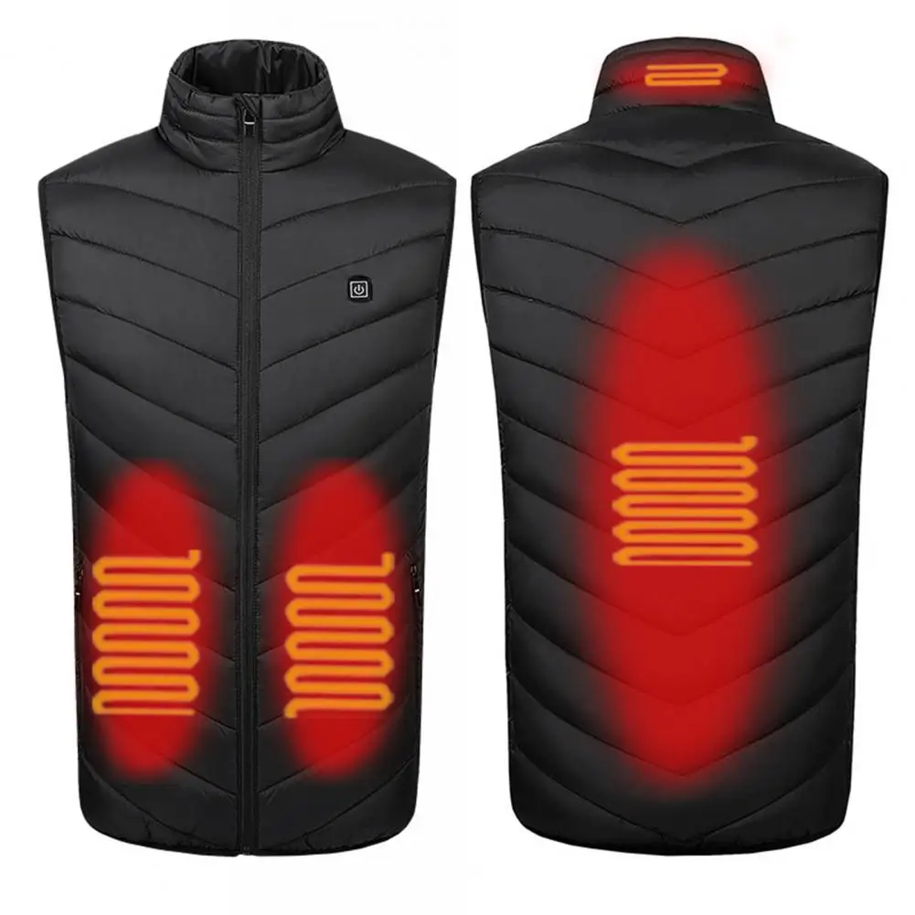 Electric Heating Vest Men Outdoor USB Infrared Heating Vest Jacket Men Winter Electric Heated Vest Waistcoat For Sports Hiking