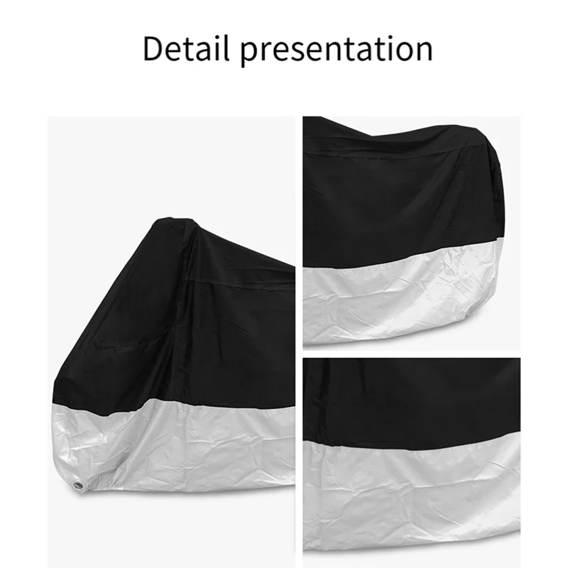 

Black And Silver Motorcycle Clothing Electric Vehicle Rain Cover Bicycle Cover For Sun Protection And Dust Protection Parts