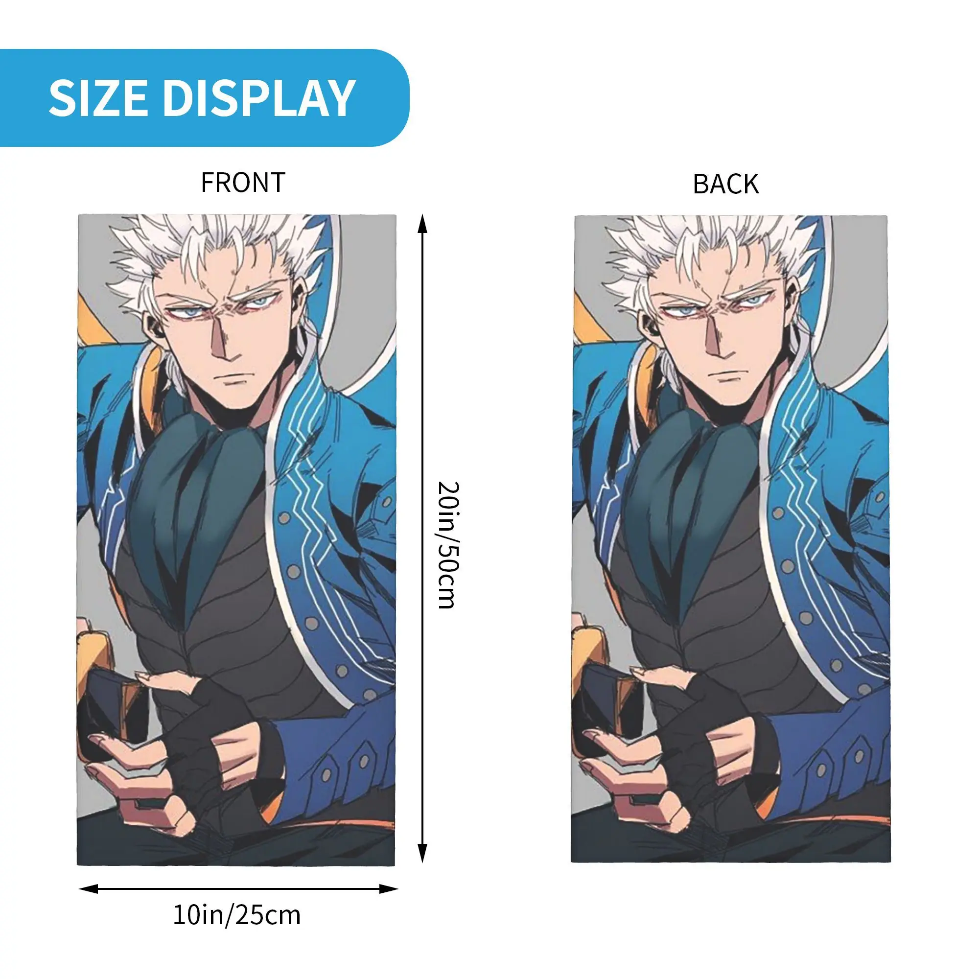 فيرجيل من الشيطان قد يبكي سيري باندانا غطاء الرقبة المطبوعة التفاف وشاح متعدد الوظائف عقال الرياضة في الهواء الطلق للجنسين الكبار