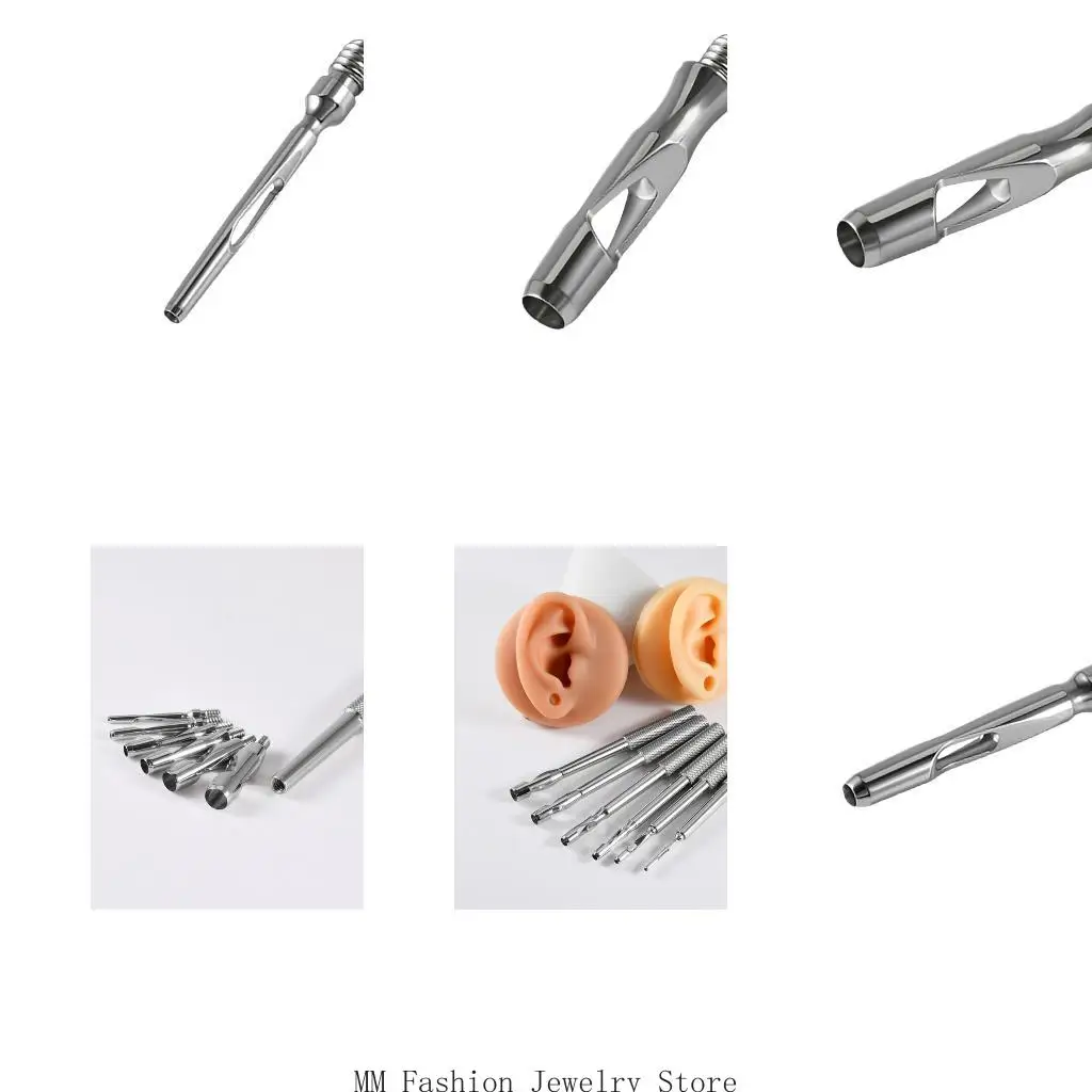 Medicals Grade Stainless Steel Body Jewelry Piercing Tool Set With Precisions Tip For Safe And Ear Nose Piercing D0UB