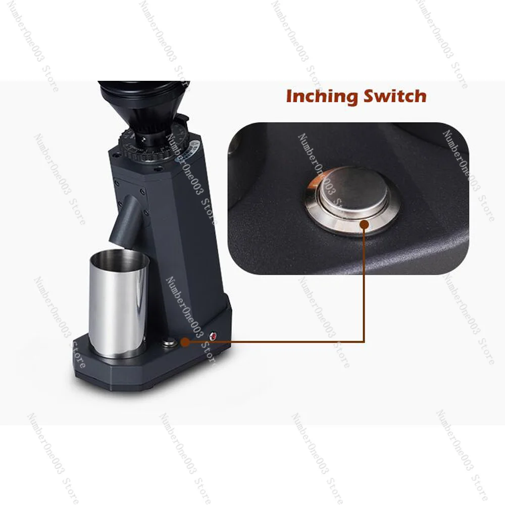 2026 Hot ITOP Itop40 Titanium Burr Electric Coffee Grinder With Blow Hopper Cylindrical Aluminum Alloy Fuselage 40MM Conical