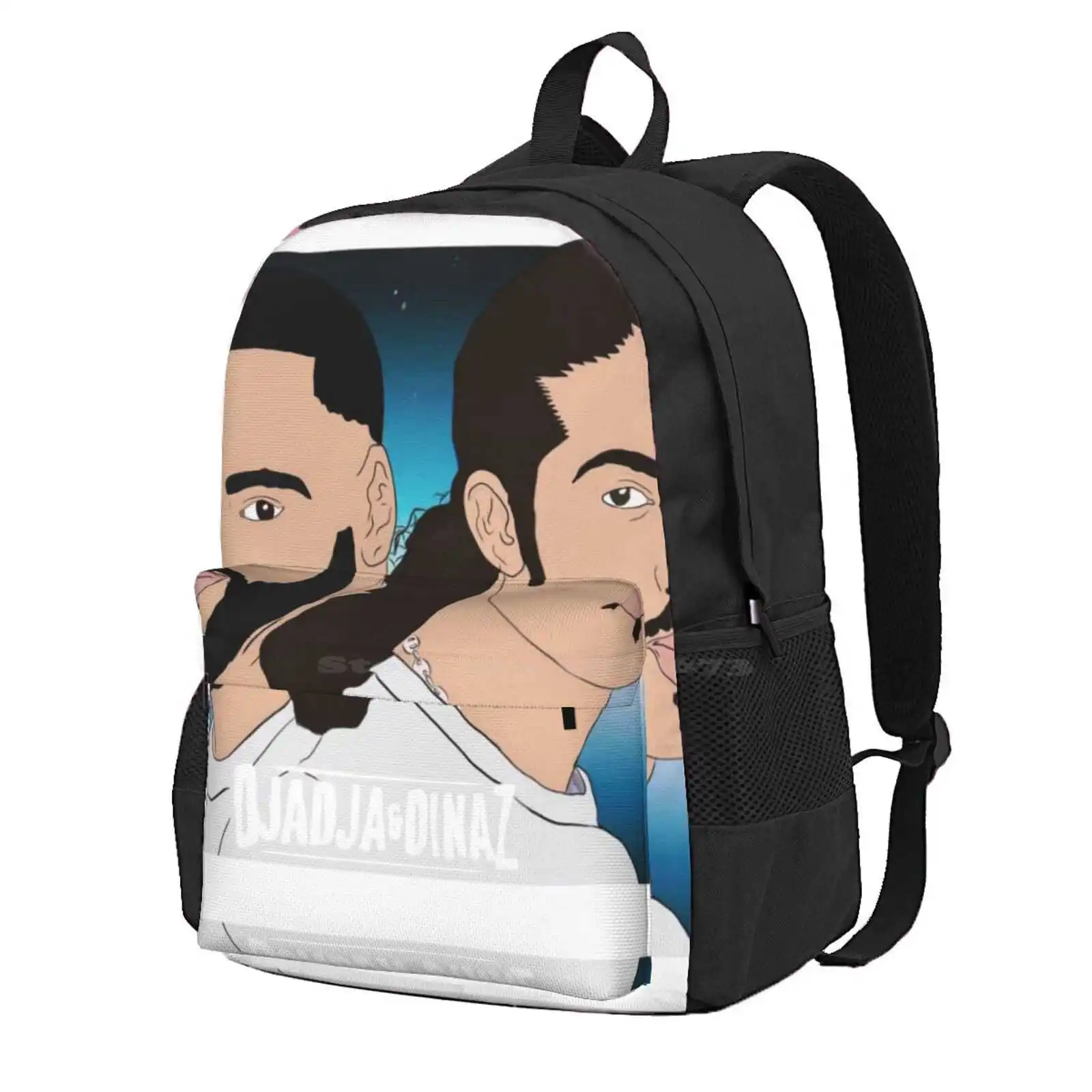 

Лидер продаж, школьный рюкзак Djadja Dinaz, модные сумки Djadja Dinaz Djadja Et Dinaz Dems ipseity Nwaar Ninho N I AAA Ni Rap