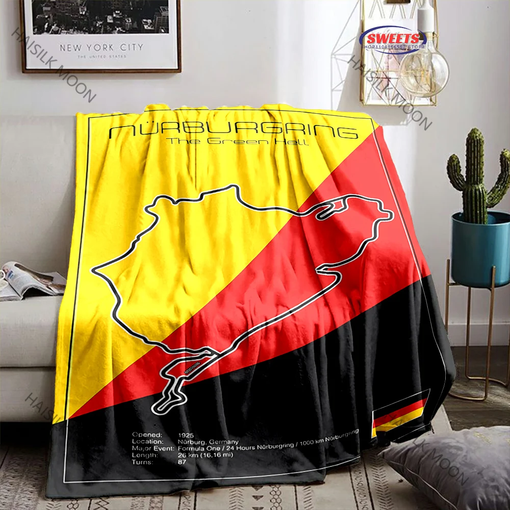 2025 F1 الفورمولا 1 بطانية رياضة السيارات تحت عنوان المسار! غرفة نوم غرفة معيشة أريكة أربعة مواسم شال بطانية سباق عاشق هدية عظيمة