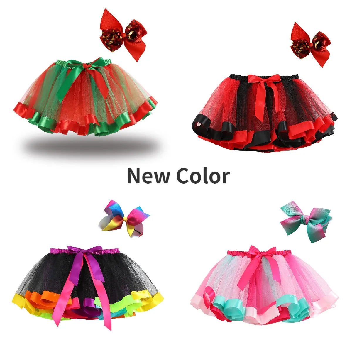 

2-8T Toddler Girls Tutu Skirt Outfit for Kids Christmas Birthday Costume Toddler Girl New Year Clothes Child Birthday Tutu Skirt