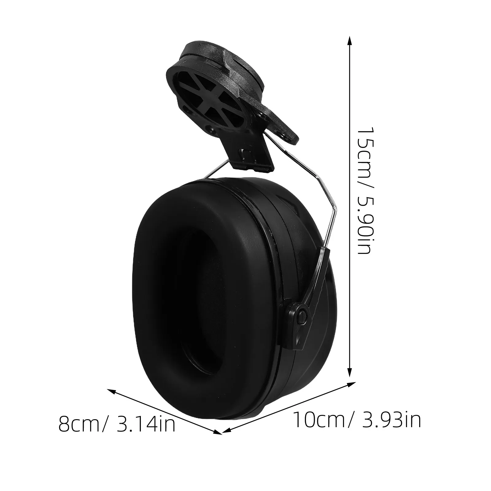 Noise Cancelling Ear Muffs Integrated with Construction for Industrial Hearing Protection Comfortable ABS Hard Hat Ear - view 3