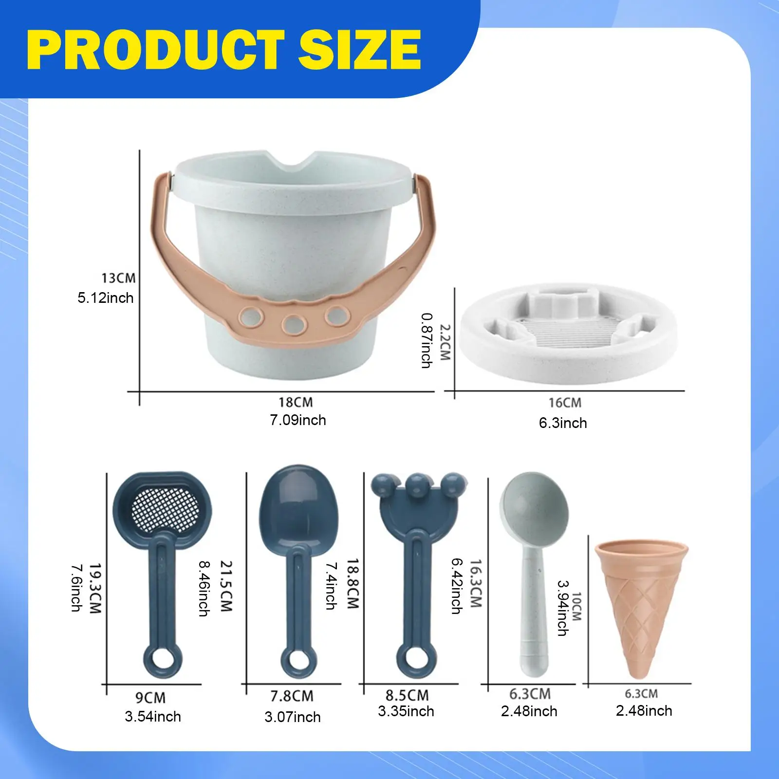 9 pezzi giocattoli di sabbia giocattolo da spiaggia estivo giocattolo educativo giocattolo da spiaggia gelato giocattoli di sabbia per compleanno vasca da bagno cortile giardino