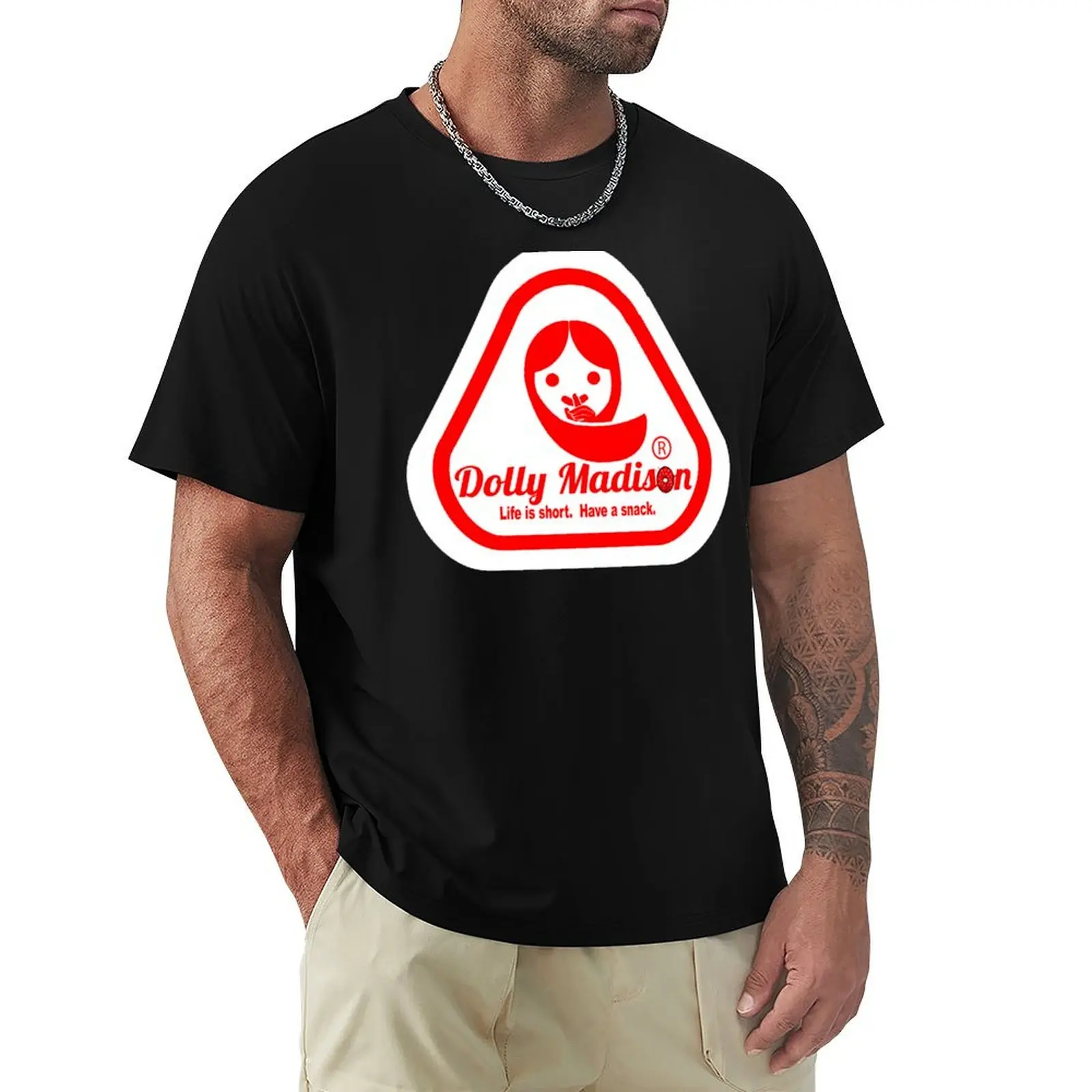 Dolly Madison, Life is Short T-Shirt Basic Solid Tee for Daily Use