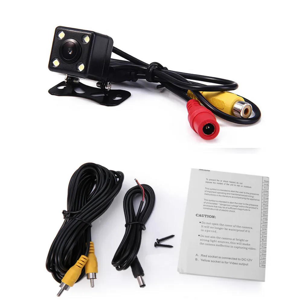 

Car Rear View Camera LED Night Vision Reversing Automatic Parking Monitor IP68 Waterproof 170 Degree High-Definition Image