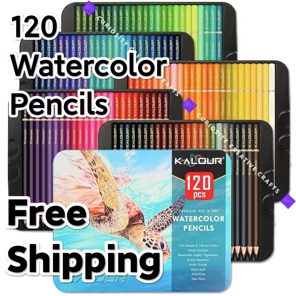 kalour-120pcs-professional-color-pencil-set-gift-box-free-shipping-watercolor-premium-art-supplies-artist-sketch-kit-charcoal