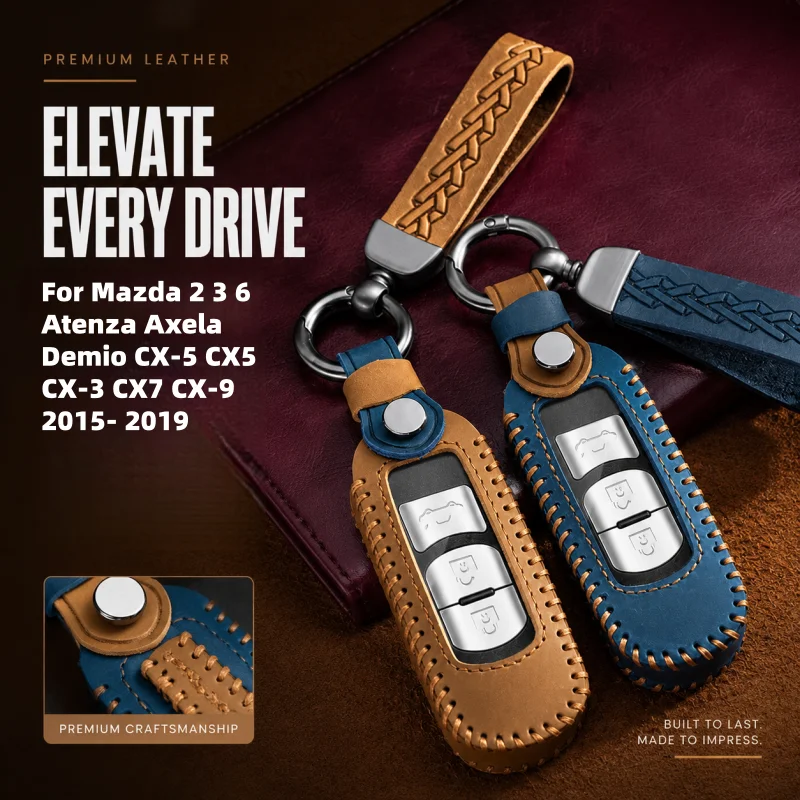 

23 Buttons Car Key Case Cover Shell For Mazda 2 3 6 Atenza Axela Demio CX-5 CX5 CX-3 CX7 CX-9 2015- 2019 Car Accessories
