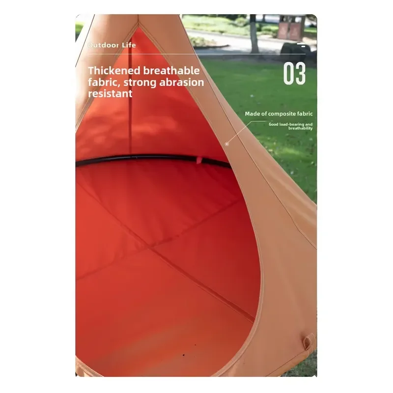 900D Oxford Waterproof Hanging Hammock Chair Portable Swing Pod Tent for Outdoor Camping Garden Picnic Rust Proof Equipment