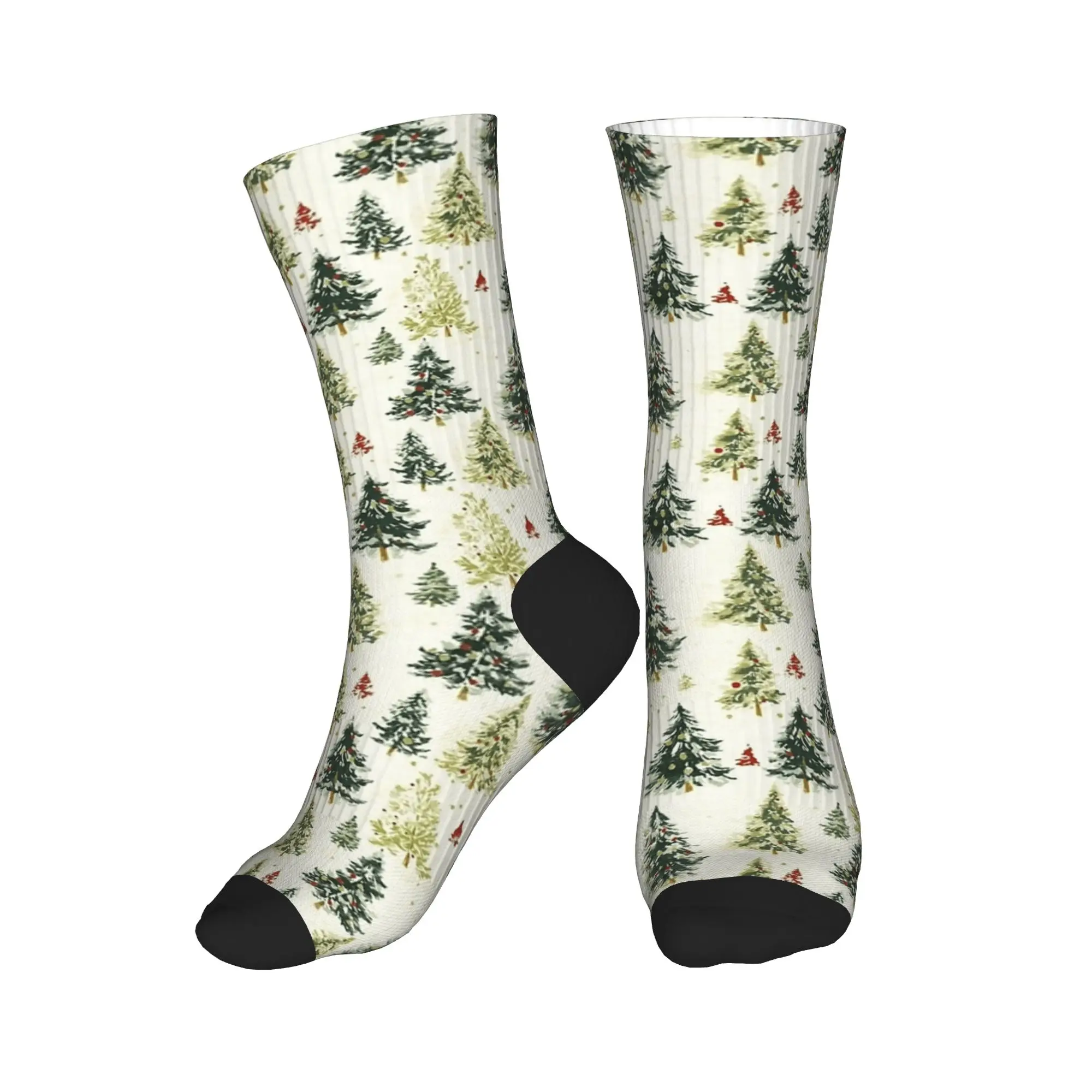 خمر شجرة عيد الميلاد الجوارب جوارب مضحكة الكبار الرجال لينة تنفس في الهواء الطلق جوارب رياضية الشتاء الرسم المضادة للانزلاق الجوارب