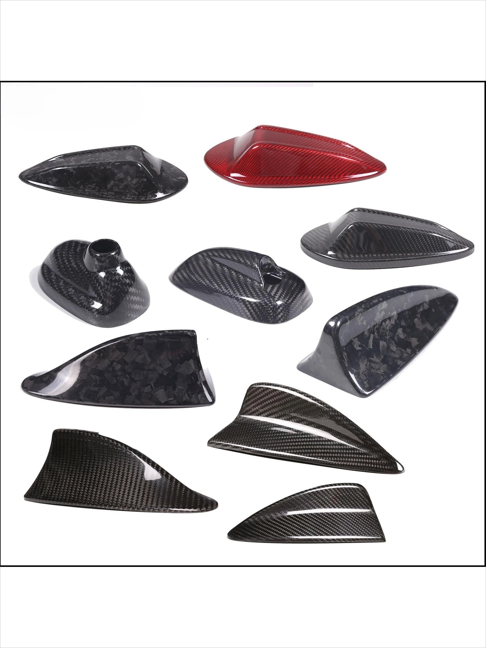Couverture d'Antenne en Fibre de Carbone group, Aileron de Requin pour BMW Série 3 4 5 7 i3 M3 M5 bronchMINI R55 R56 E60 E61 E90 E92 F10 F11 F18 F01 F02
