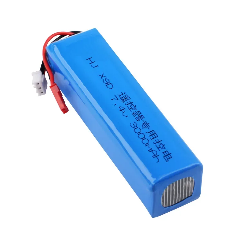 Lipo Battery 7.4V 3000mAh 8C Rechargeable Lipo Battery for Frsky Taranis X9D Plus Radiolink Transmitter 2 Pack with USB Charger