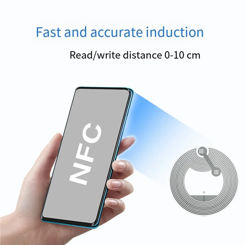 T36C 600 ชิ้น NFC Ntag213 สติกเกอร์ฉลาก NFC 13.56Mhz ISO14443A NTAG 213 สติกเกอร์ฉลากอเนกประสงค์สำหรับโทรศัพท์ที่รองรับ NFC ทุกรุ่น