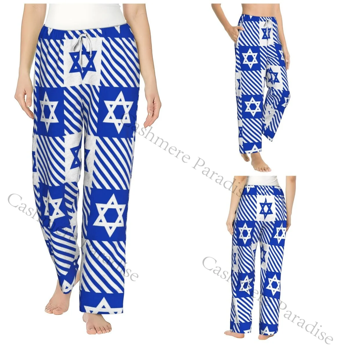 

Israel Women Sleep Pants Warm Flannel Lounge Pants for Winter Nights